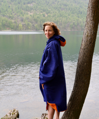 RECYCLED SELKIE ROBE - NAVY - 